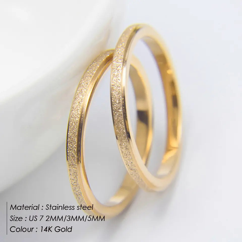 Gold Glitter Ring