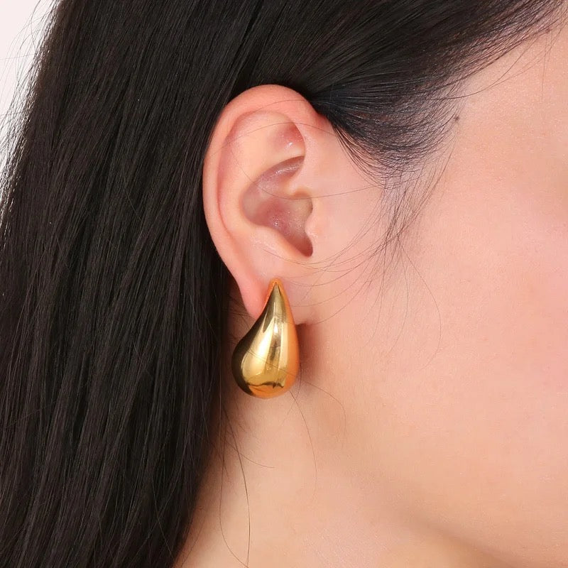 Rebellious Gold Plated Drop Earrings
