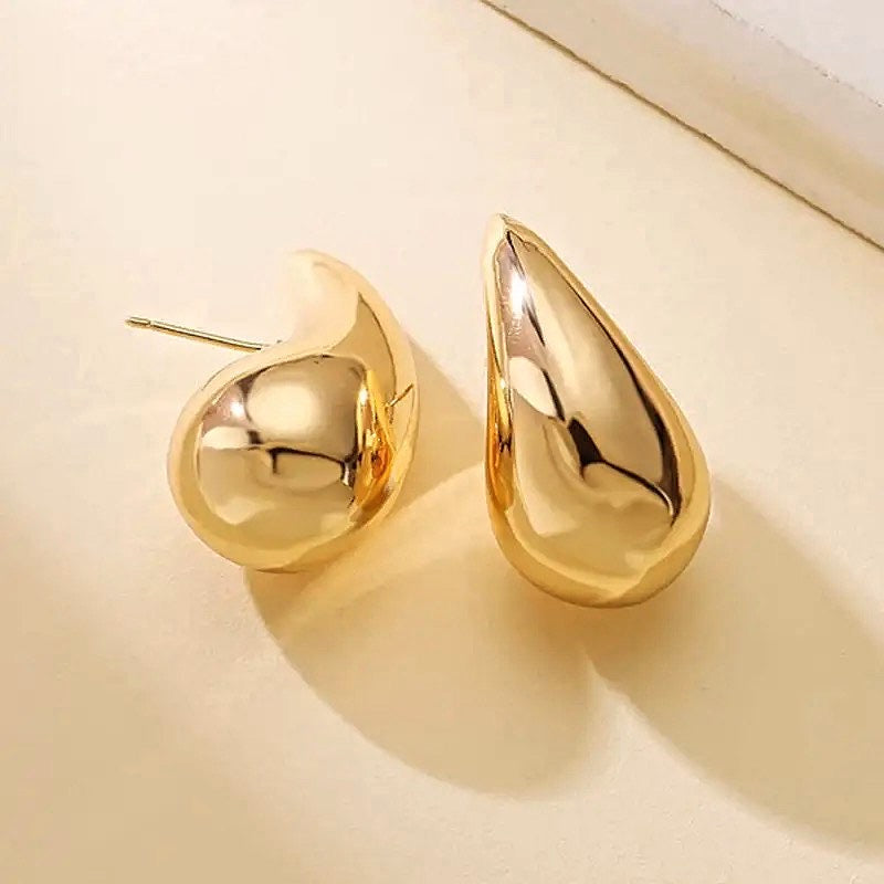 Rebellious Gold Plated Drop Earrings