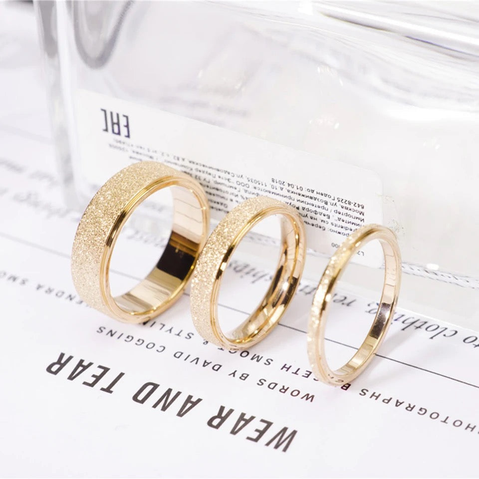 Gold Glitter Ring
