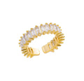 Zircon Stainless Steel Resizable Ring