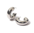 New Moon Earrings - Silver