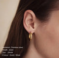 Daily wear Gold Hoops