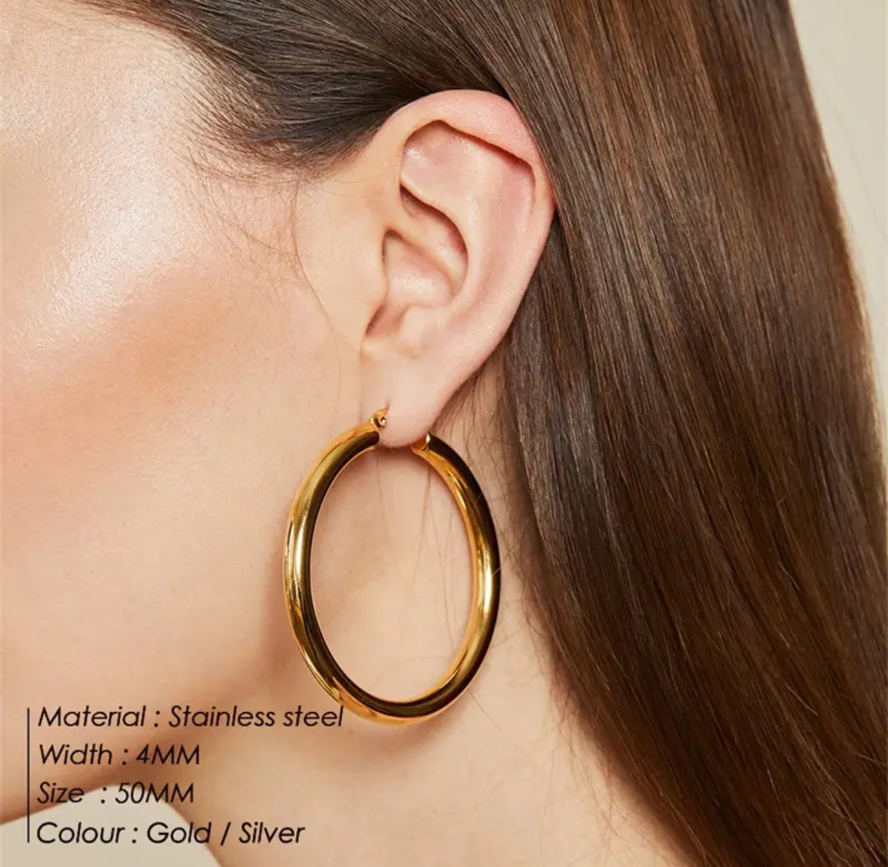Grand Gold Hoops