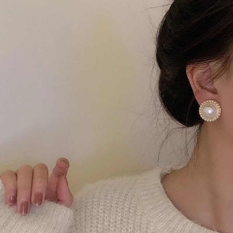 Pearl Stud Earrings