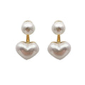 Pearl Heart Earrings