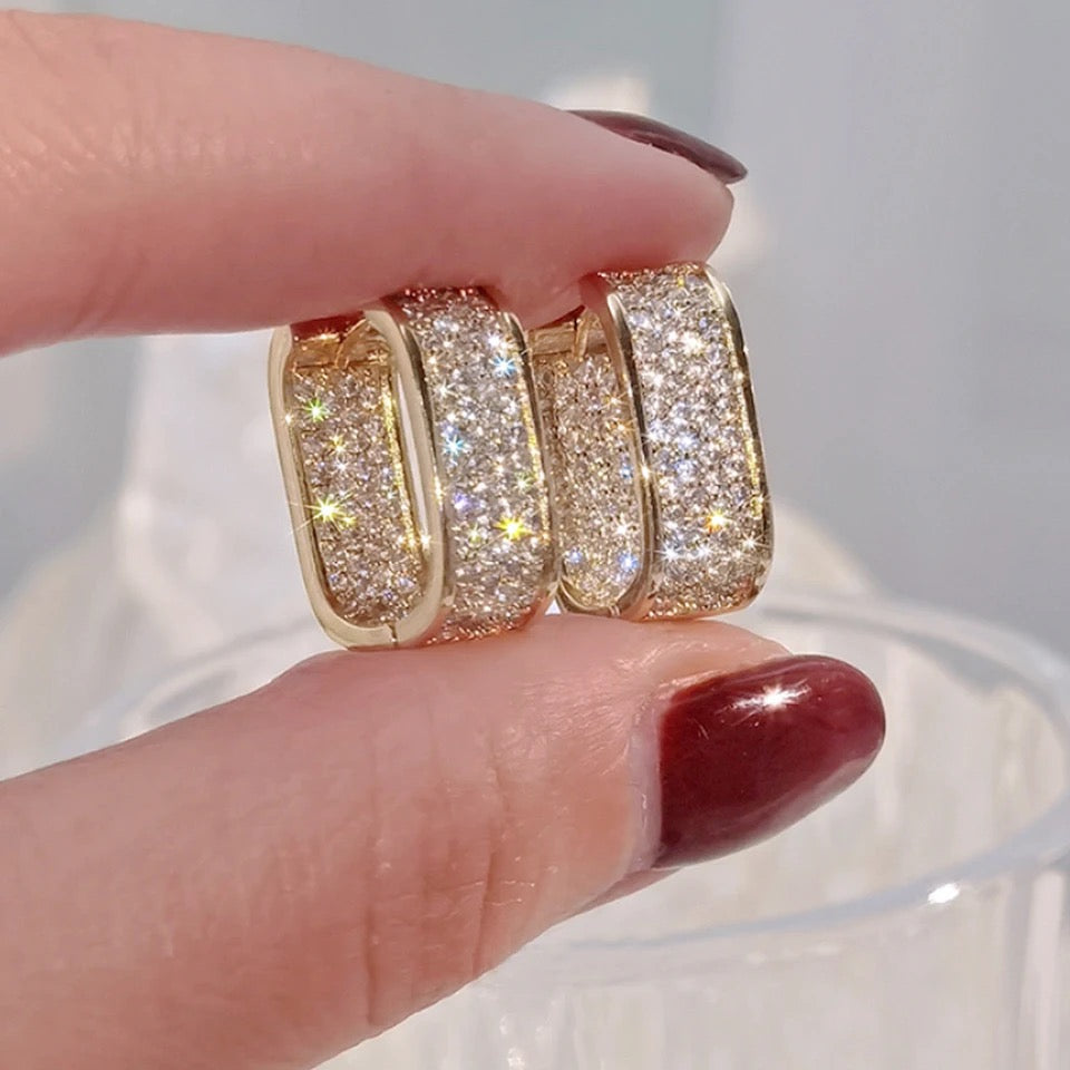 Korean Hoop Earrings - Gold