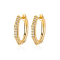 Gold Plated Zircon Hoops
