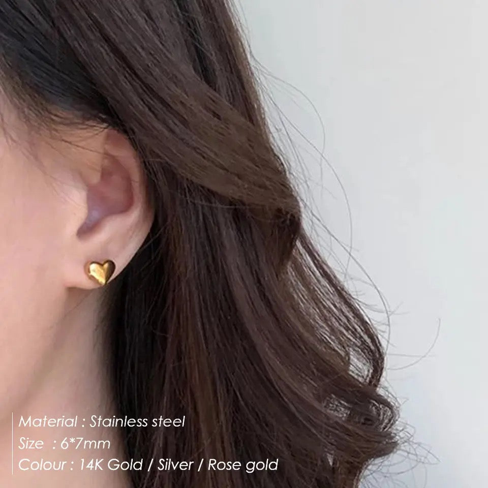 Heart Stud Earrings