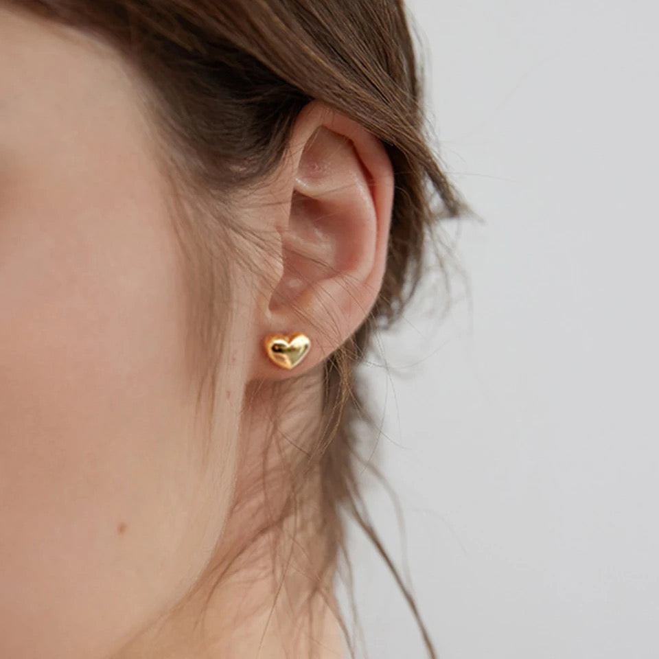 Heart Stud Earrings