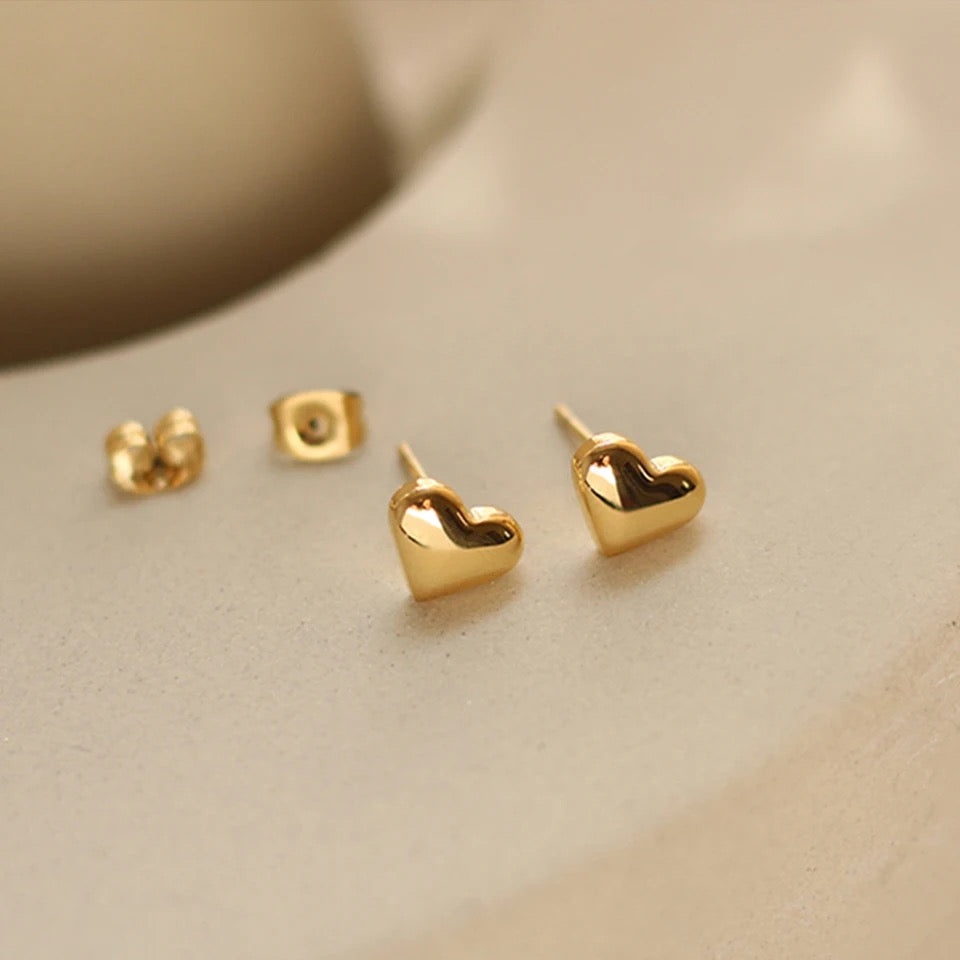 Heart Stud Earrings