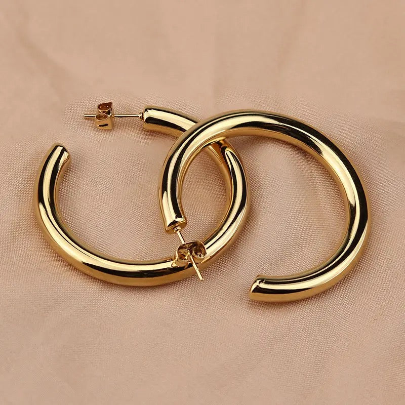 Oversized Thick Hoops
