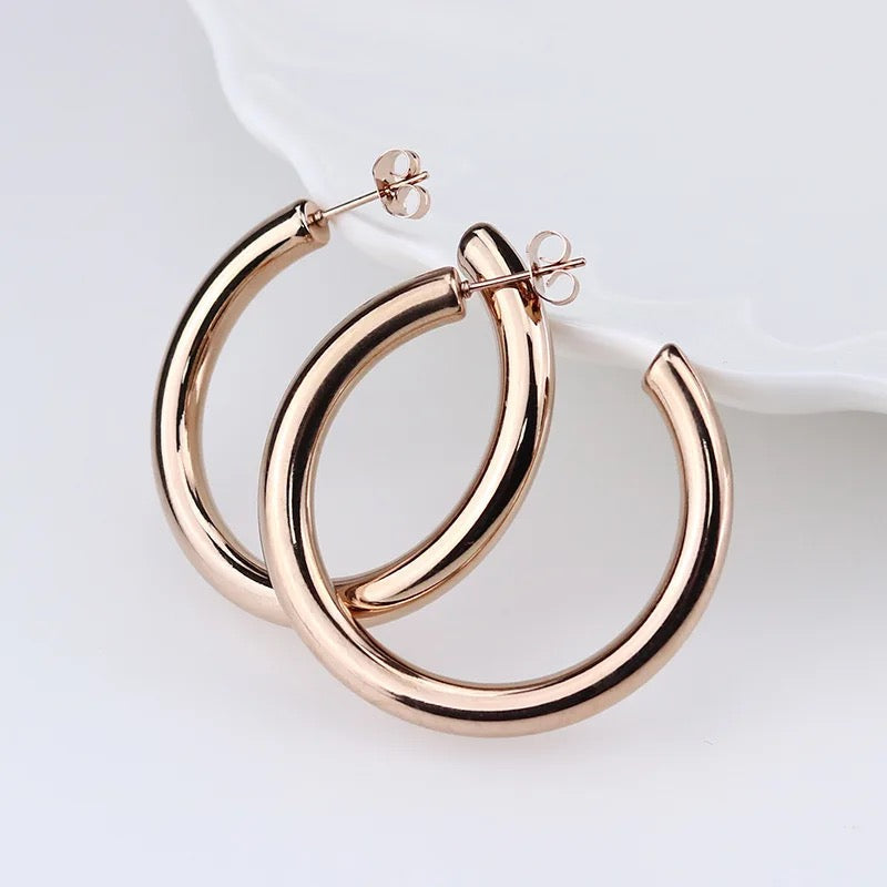 Oversized Thick Hoops